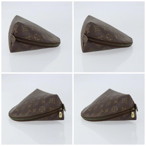 LOUIS VUITTON Monogram Trousse Demi Ronde Cosmetic Pouch M47520 LV Auth 150155 - Picture 16 of 16